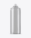 Metallic Spray Can Without Cap Mockup - Front View