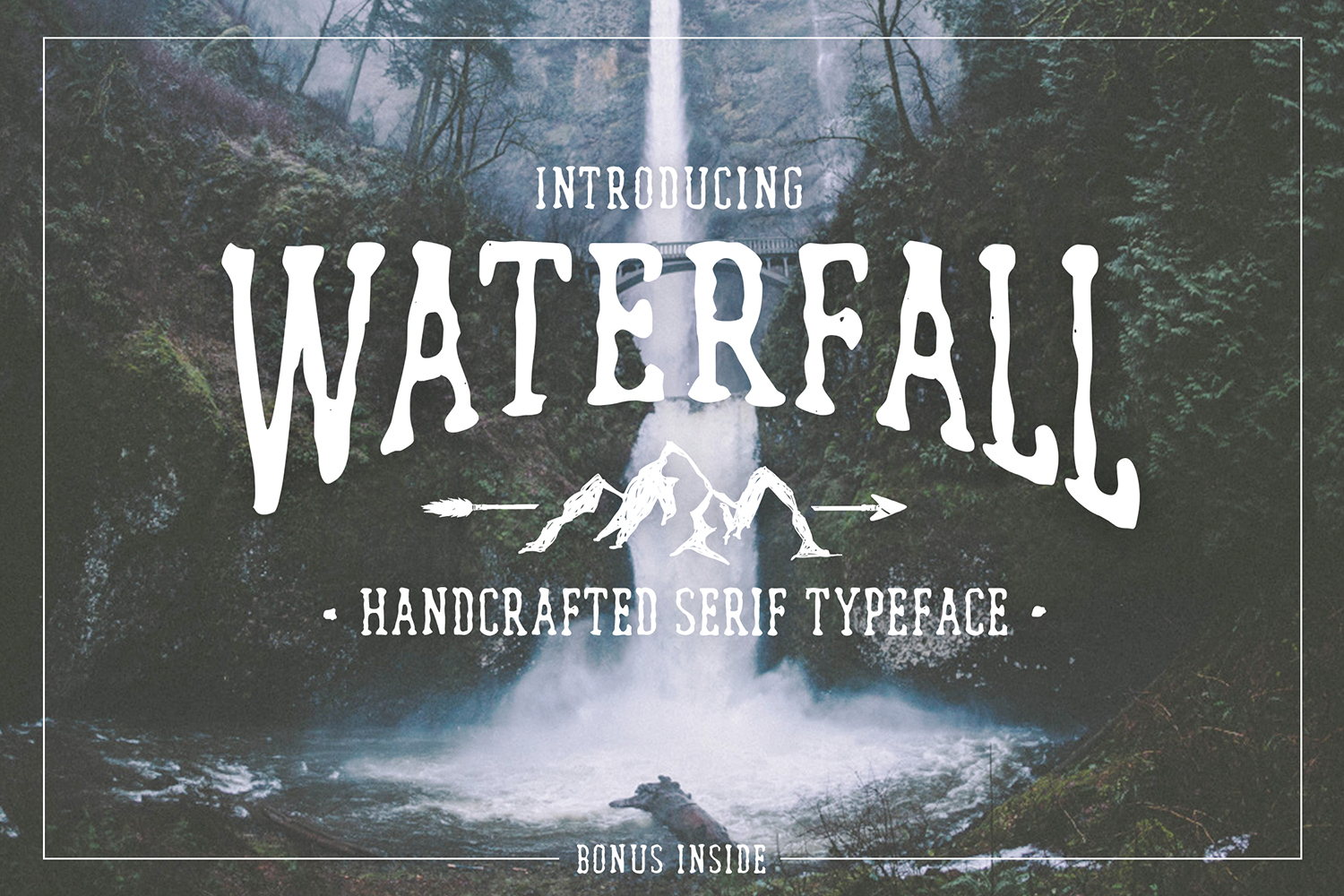 Waterfall. Handcrafted Font (+bonus) Waterfall. Handcrafted Font (+bonus)