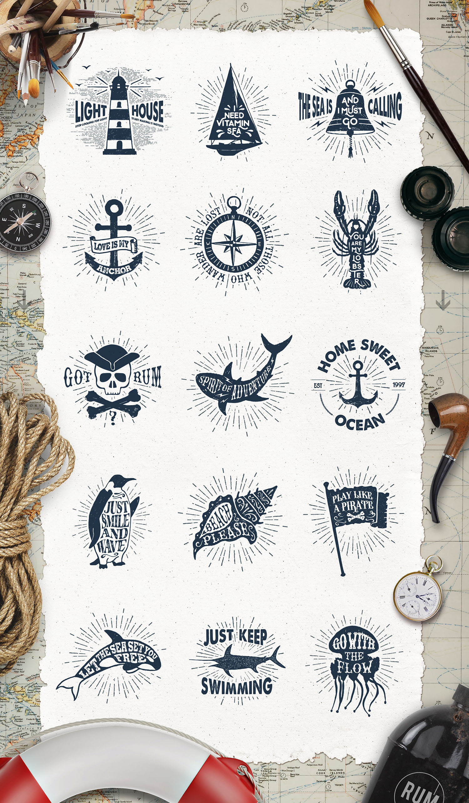 Old Sailor (Vintage Badges/part2) Old Sailor (Vintage Badges/part2)