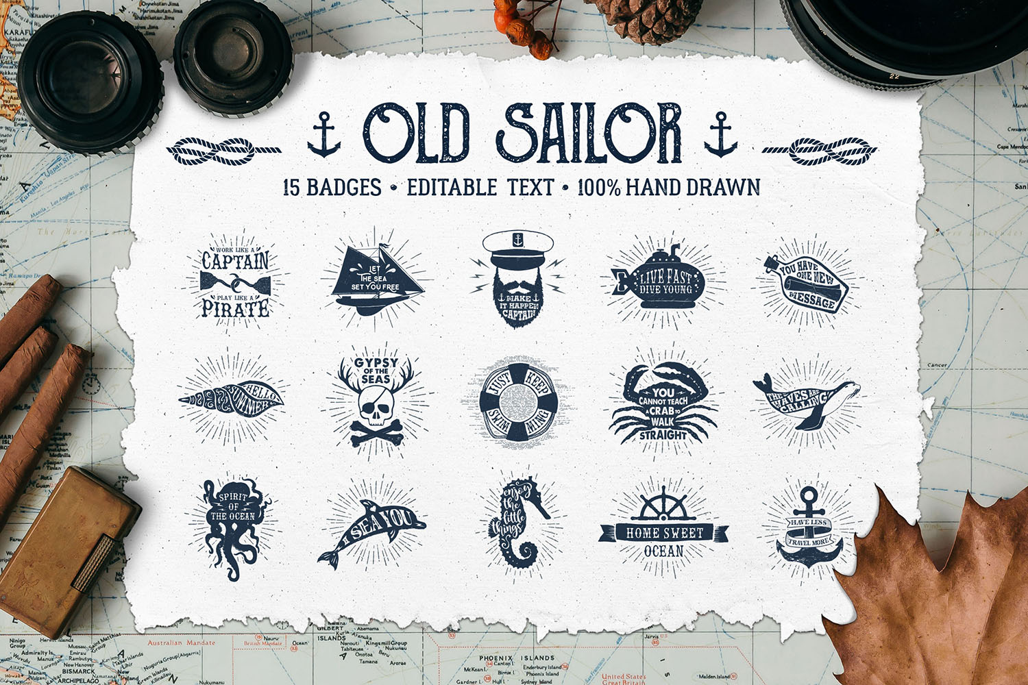 Old Sailor (Vintage Badges/part1) Old Sailor (Vintage Badges/part1)
