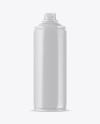 Glossy Spray Can Without Cap Mockup - Side View