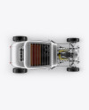 Metallic Hot Rod Mockup - Top View