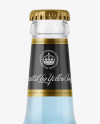 330ml Clear Glass Bottle with Blue Drink Mockup