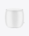 Leather Round Pouf Mockup