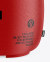 Leather Round Pouf Mockup