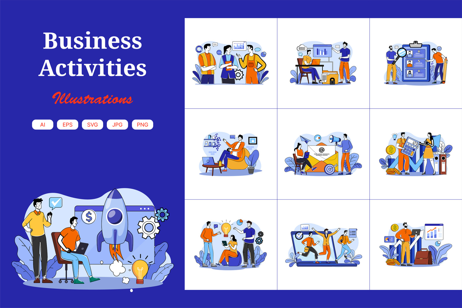 M674_Business Activities Illustration Pack_Part 01 M674_Business Activities Illustration Pack_Part 01