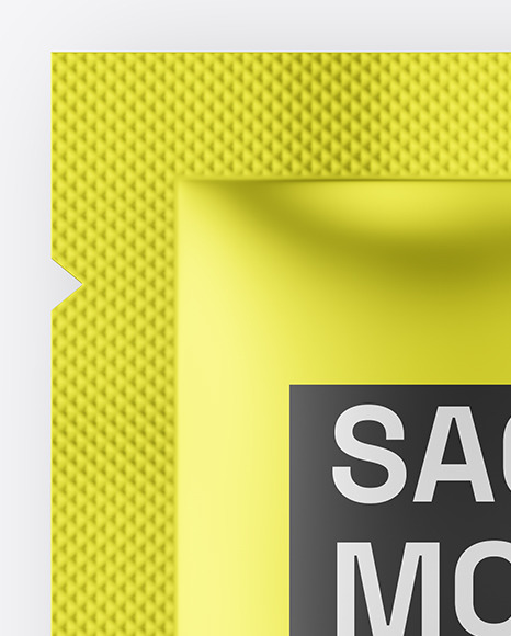 Matte Metallic Sachet Mockup