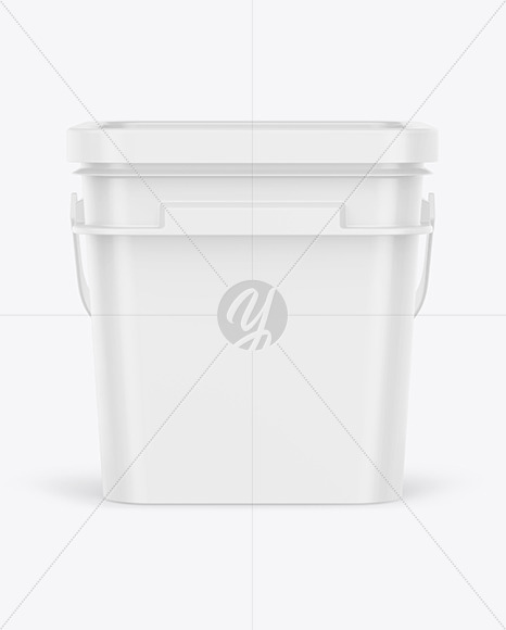 Matte Plastic Bucket Mockup