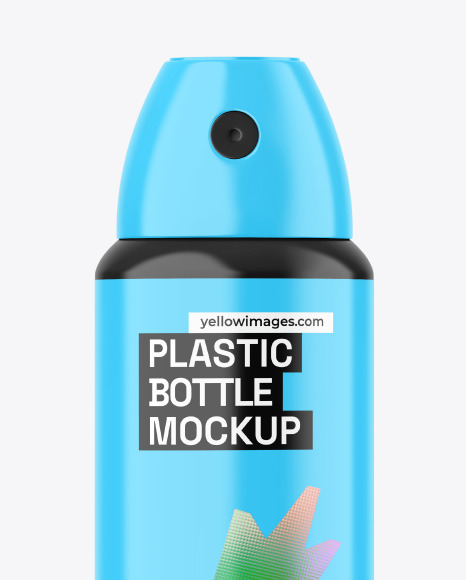 Glossy Cosmetic Spray Bottle Mockup