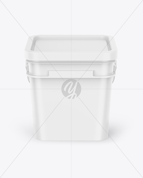 Matte Plastic Bucket Mockup