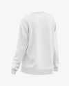 Women&#039;s Oversize Sweatshirt Mockup - Back Half Side View