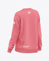 Women&#039;s Oversize Sweatshirt Mockup - Back Half Side View