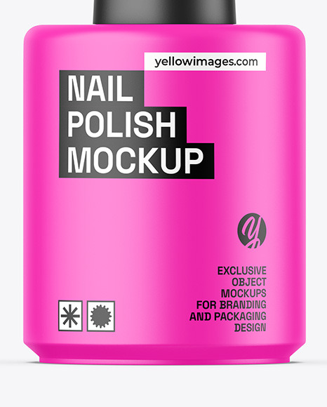 Matte Nail Polish Mockup