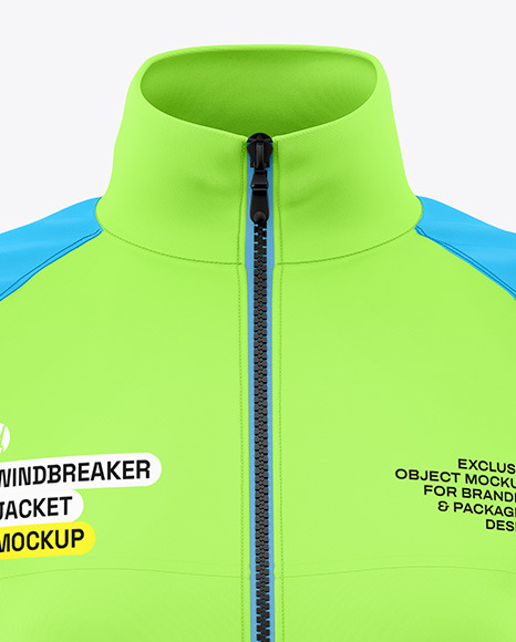 Women's Windbreaker Jacket Mockup - Front View