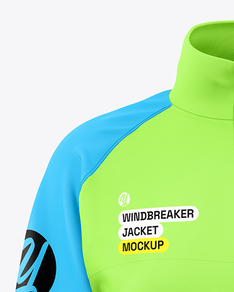 Women's Windbreaker Jacket Mockup - Front View