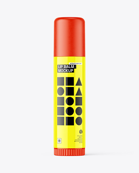 Glossy Lip Balm Mockup