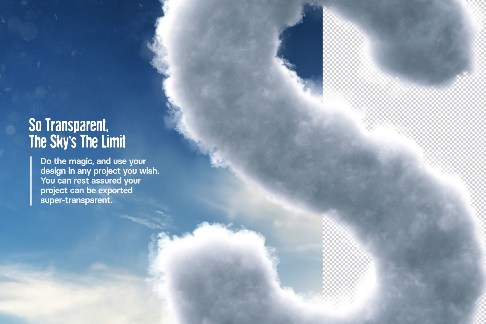 Hyper Cloudy – Realistic Cloud Effect for Texts and Logos