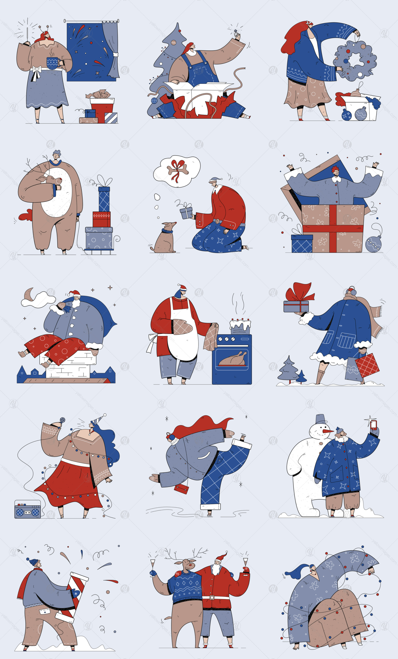 Tuchny Christmas Illustrations