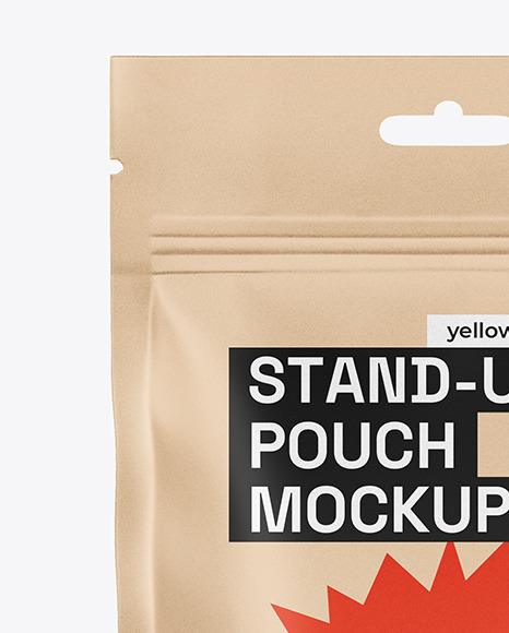 Kraft Stand Up Pouch Mockup