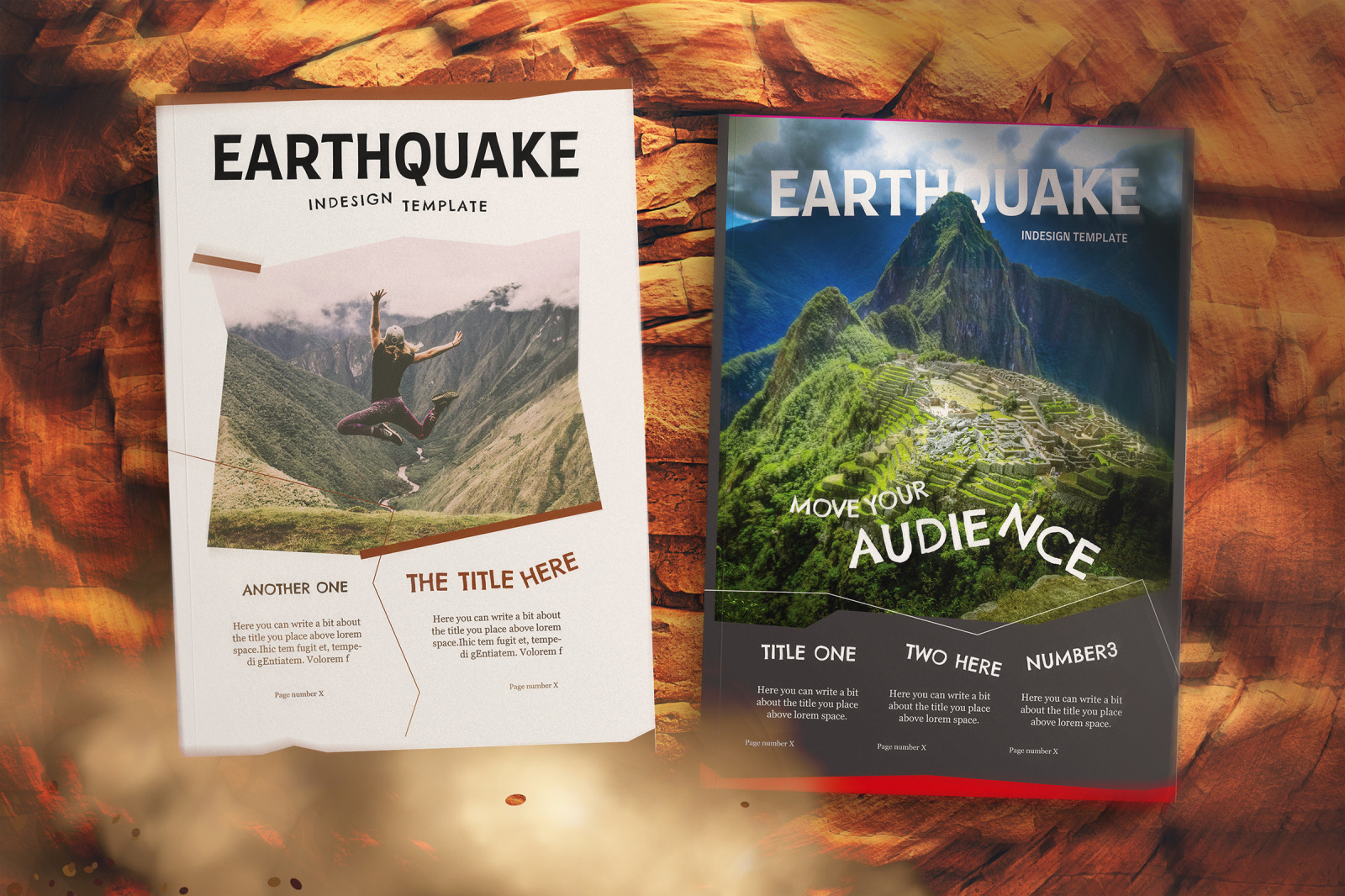 Earthquake Indesign Template Earthquake Indesign Template