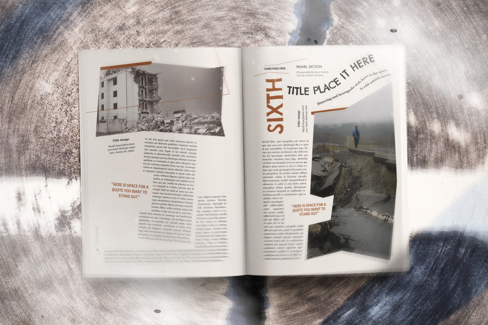 Earthquake Indesign Template Earthquake Indesign Template