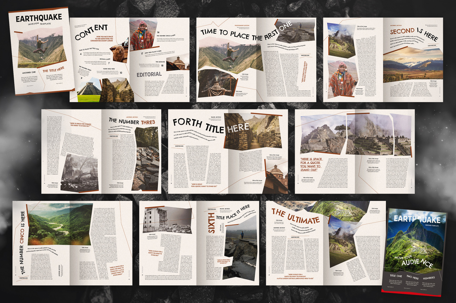 Earthquake Indesign Template Earthquake Indesign Template