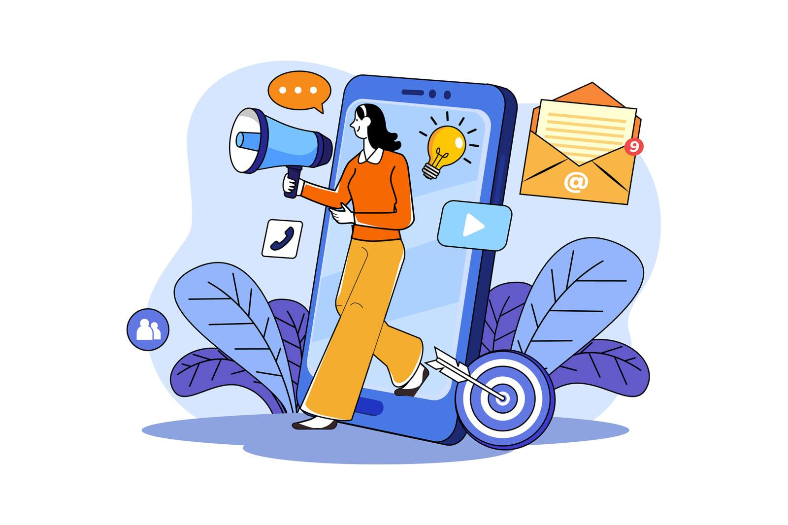 M675_Digital Marketing Illustration Pack_Part 02 M675_Digital Marketing Illustration Pack_Part 02