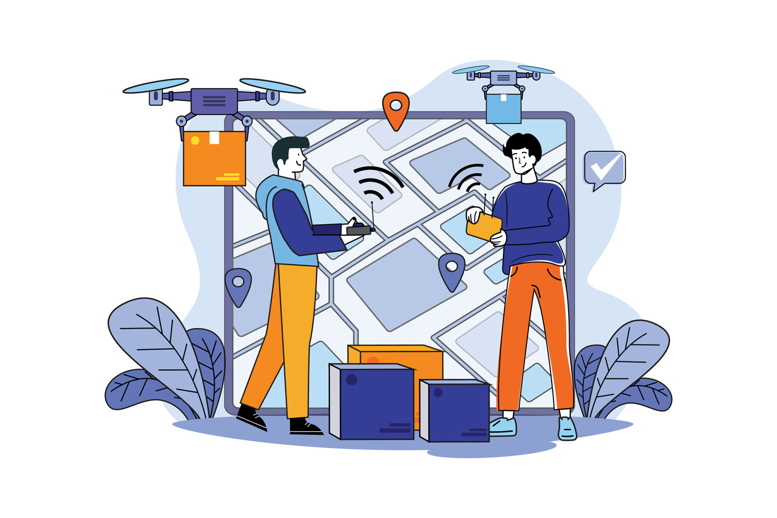 M676_Online Shopping Illustration Pack_Part 02 M676_Online Shopping Illustration Pack_Part 02