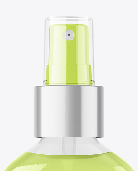 Clear Spray Bottle Mockup