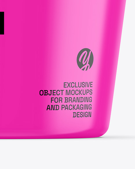 Glossy Plastic Cup Mockup