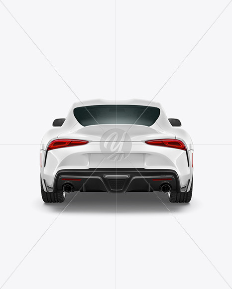 Sport Car Mockup - Back View