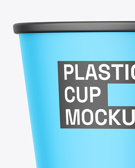 Matte Plastic Cup Mockup