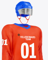 Hockey Uniform Kit Mockup – Half Side View