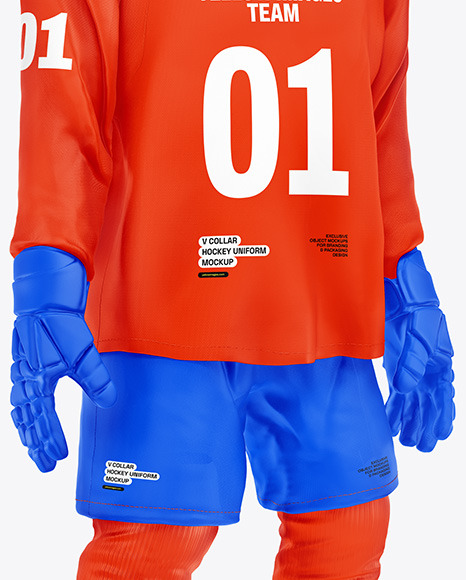 Hockey Uniform Kit Mockup – Half Side View