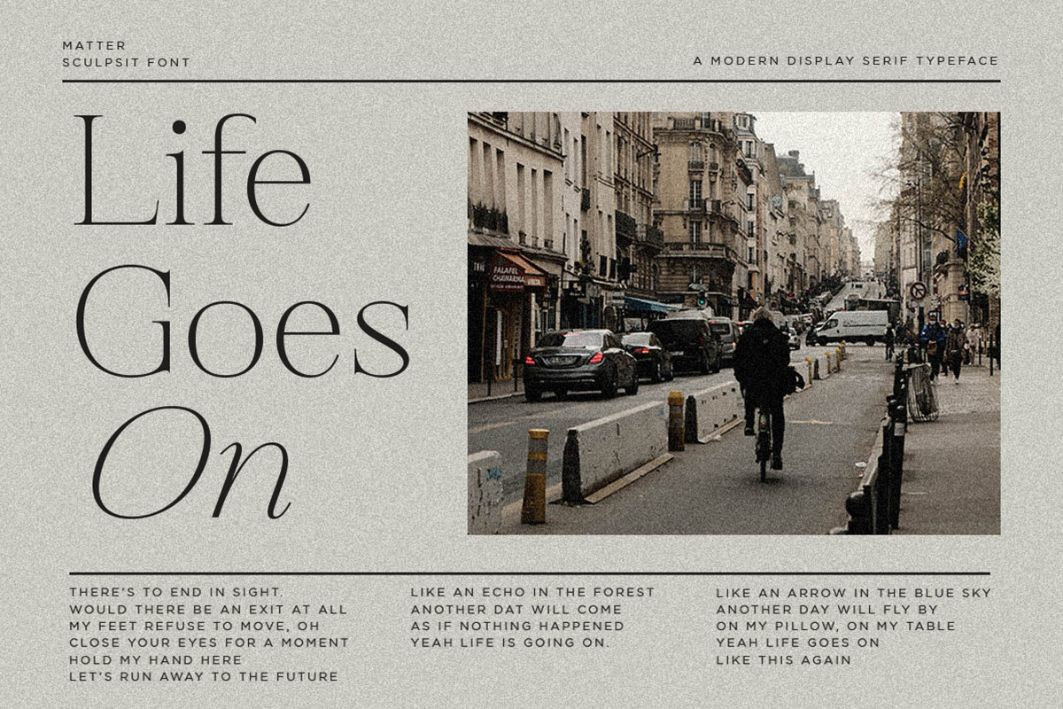 Matter Sculpsit | Modern serif Matter Sculpsit | Modern serif