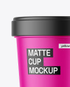 Matte Plastic Cup Mockup