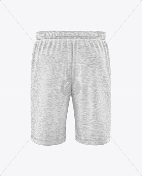 Melange Knitted Shorts Mockup