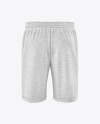 Melange Knitted Shorts Mockup