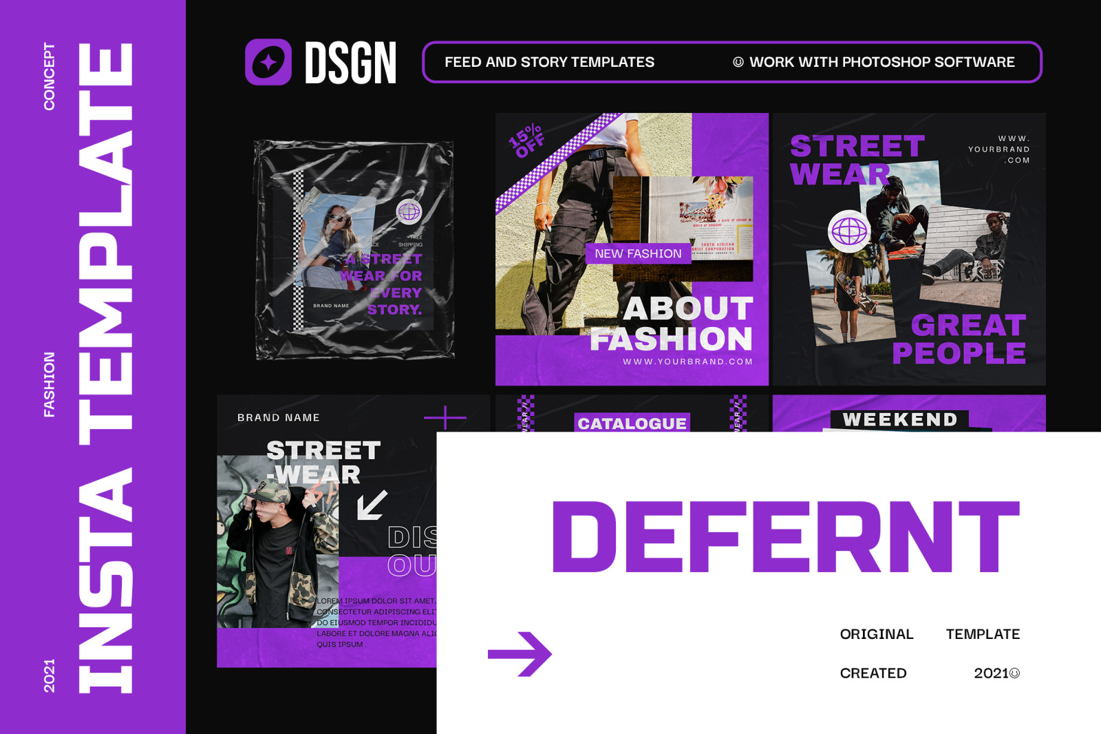 Defernt Urban Instagram Templates Defernt Urban Instagram Templates