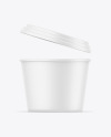 Matte Sour Cream Cup Mockup