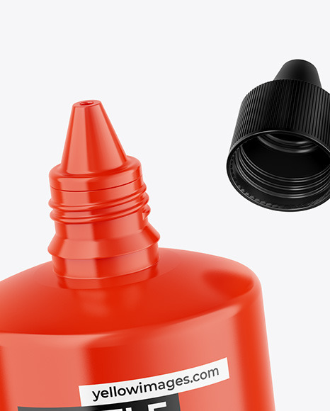 Glossy Bottle Mockup