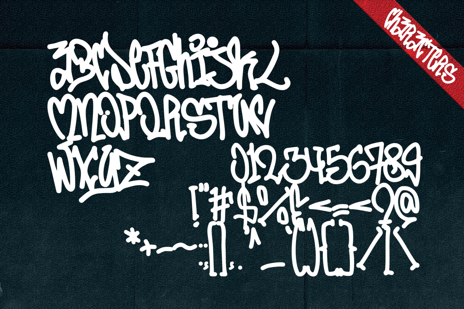 Jumping Squid - Graffiti Monoline Handwritten font