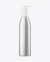 Glossy Metallic Cosmetic Bottle Mockup