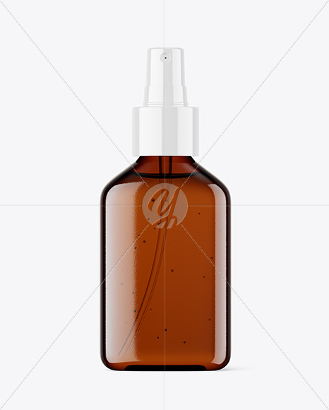 Amber Spray Bottle Mockup