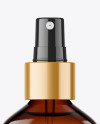 Amber Spray Bottle Mockup