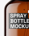 Amber Spray Bottle Mockup