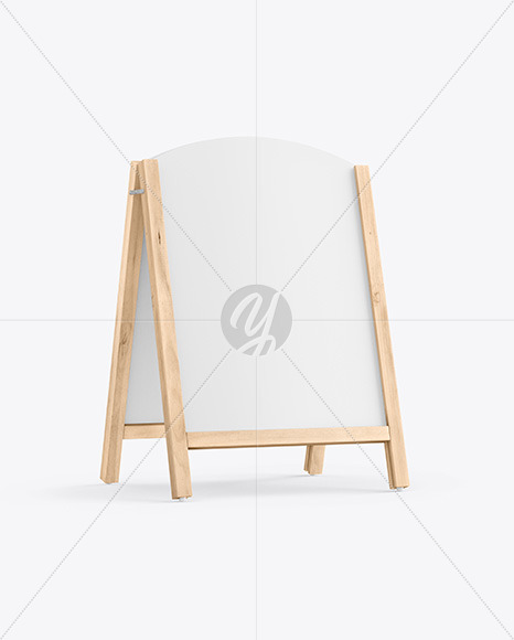 Wooden Stand Mockup