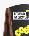 Wooden Stand Mockup