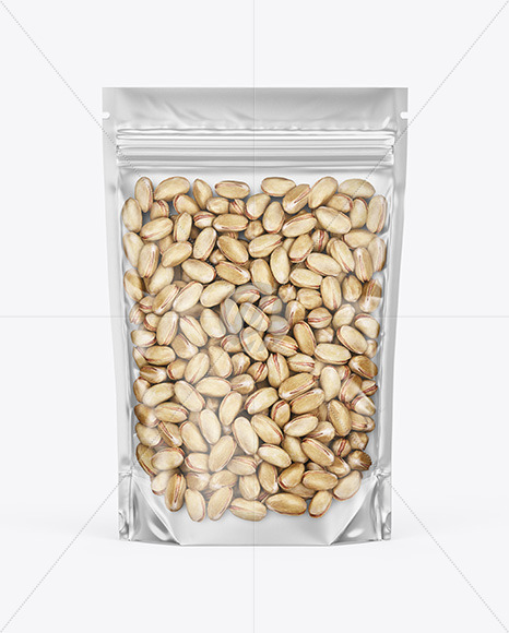 Stand-up Pouch with Pistachios Mockup