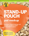 Stand-up Pouch with Pistachios Mockup